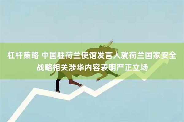 杠杆策略 中国驻荷兰使馆发言人就荷兰国家安全战略相关涉华内容表明严正立场